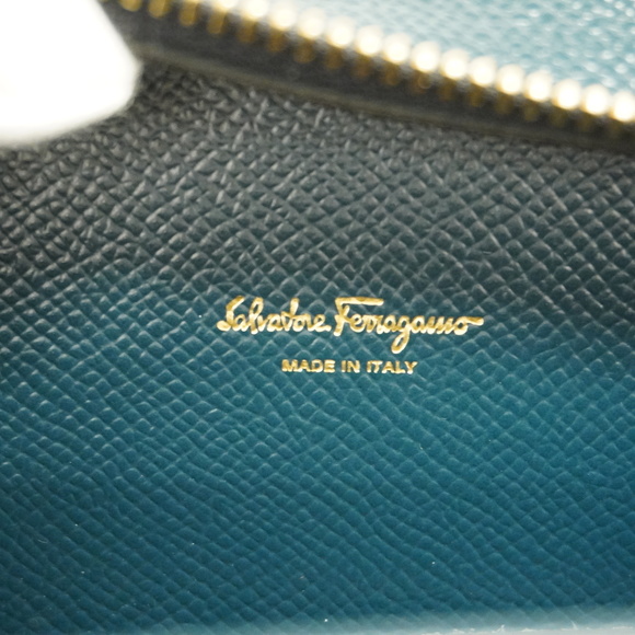 SALVATORE FERRAGAMOAuth  Vara Tote Bag Women's Leather Dark Green - Picture 5 of 7